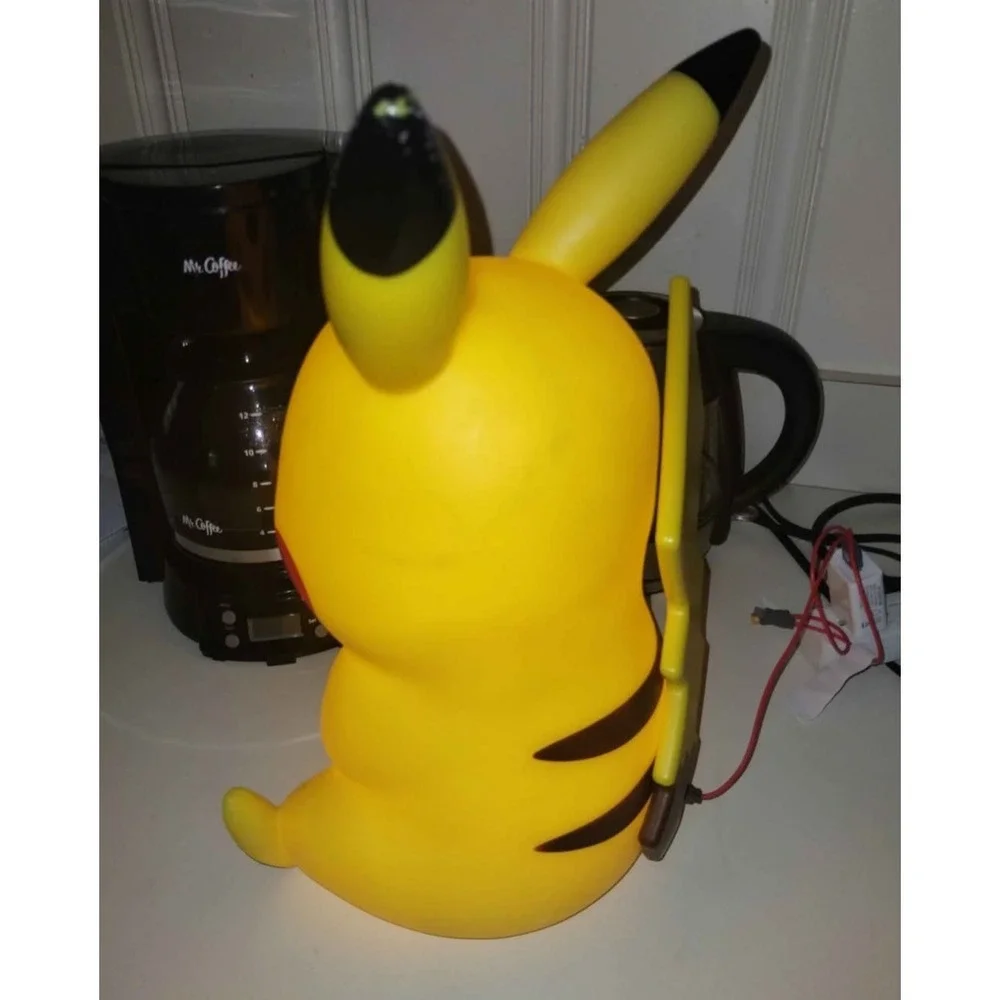 Pikachu Lamp Battery and/Or Cord Operated Works Great